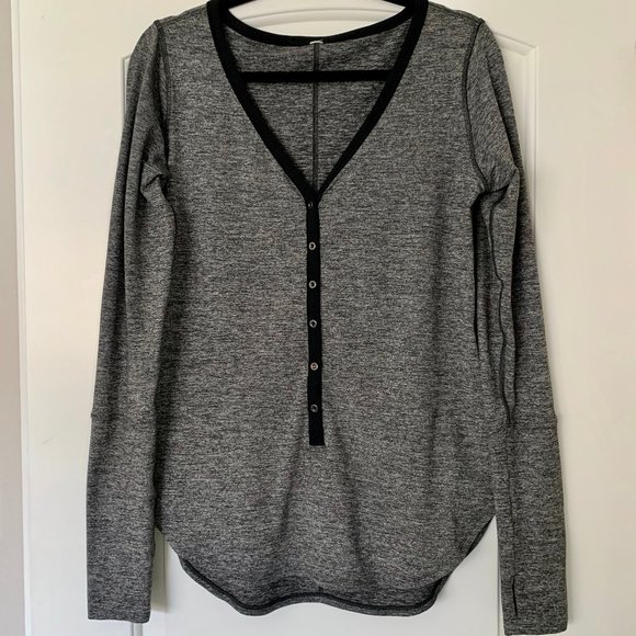 Lululemon Long Sleeve Henley Shirt - Picture 2 of 5